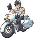 Motorcycle cop Royalty Free Stock Photo