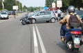 Motorcycle crash