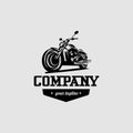 Motorcycle logo design graphic inspiration Royalty Free Stock Photo