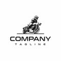 Motorcycle logo design graphic inspiration Royalty Free Stock Photo