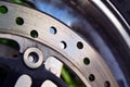 Motorcycle disc brake Royalty Free Stock Photo