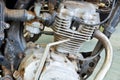 Motorcycle engine Royalty Free Stock Photo