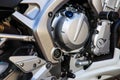 Motorcycle engine background Royalty Free Stock Photo