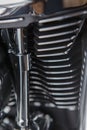 A motorcycle engine close up detail background Royalty Free Stock Photo
