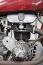 Motorcycle engine close-up Royalty Free Stock Photo