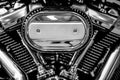 Motorcycle engine detail Royalty Free Stock Photo