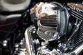 Motorcycle engine Royalty Free Stock Photo