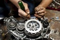 Motorcycle engine repair