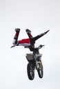 Motorcycle extreme performance Royalty Free Stock Photo