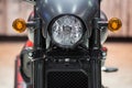 Motorcycle front with beautiful headlights