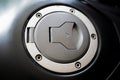 Motorcycle fuel tank cap. macro photography Royalty Free Stock Photo