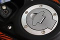 Motorcycle Fuel Tank Cover. Royalty Free Stock Photo