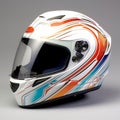 Motorcycle full face helmet, concept of head protection.