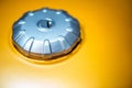 Motorcycle gas tank cap Royalty Free Stock Photo