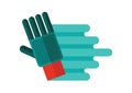 motorcycle gloves. Vector illustration decorative design