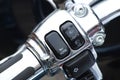 Motorcycle handlebar Royalty Free Stock Photo
