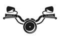 Motorcycle Handlebars Vector Royalty Free Stock Photo