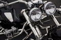 Motorcycle headlight Royalty Free Stock Photo