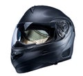 Motorcycle helmet on an isolated white background