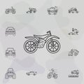 Motorcycle icon. Bigfoot car icons universal set for web and mobile Royalty Free Stock Photo