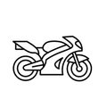 Motorcycle icon vector design template basic RGB Royalty Free Stock Photo