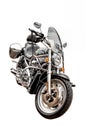 Motorcycle, isolated against white background Royalty Free Stock Photo