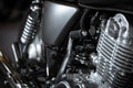 Motorcycle kick-start pedal Royalty Free Stock Photo