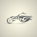 Motorcycle label, badge. abstract motorcycle