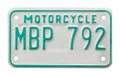 Motorcycle License Plate