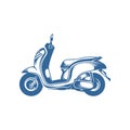 Motorcycle logo design template, scooter matic icon vector design - vehicle icons