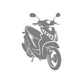 Motorcycle logo design template, scooter matic icon vector design - vehicle icons