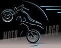 Motorcycle logo illustration, motocross freestyle