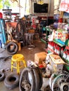 Motorcycle mechanic shop, Thailand