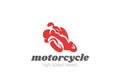 Motorcycle motor bike Logo design vector. Moto