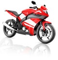 Motorcycle Motorbike Bike Riding Rider Contemporary Red Concept Royalty Free Stock Photo