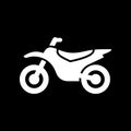 Motorcycle, motorbike icon simple flat vector illustration