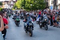 Motorcycle parade in Prnjavor Royalty Free Stock Photo