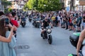 Motorcycle parade in Prnjavor Royalty Free Stock Photo