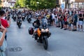 Motorcycle parade in Prnjavor Royalty Free Stock Photo