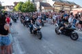 Motorcycle parade in Prnjavor Royalty Free Stock Photo