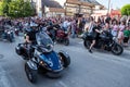 Motorcycle parade in Prnjavor Royalty Free Stock Photo