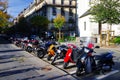 Motorcycle parking in Geneva, Switzerland