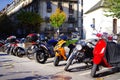 Motorcycle parking in Geneva, Switzerland