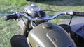 Motorcycle parts close-up