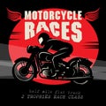 Motorcycle race poster