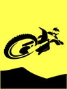 Motorcycle racer motocross