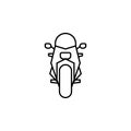 motorcycle, racing icon. Element of motor sport for mobile concept and web apps icon. Thin line icon for website design and Royalty Free Stock Photo