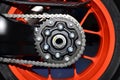 Motorcycle rear chain.