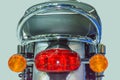The motorcycle rear lights Royalty Free Stock Photo