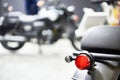 Motorcycle rear red brake light Royalty Free Stock Photo